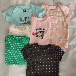 Carter's 3-month girl onesies